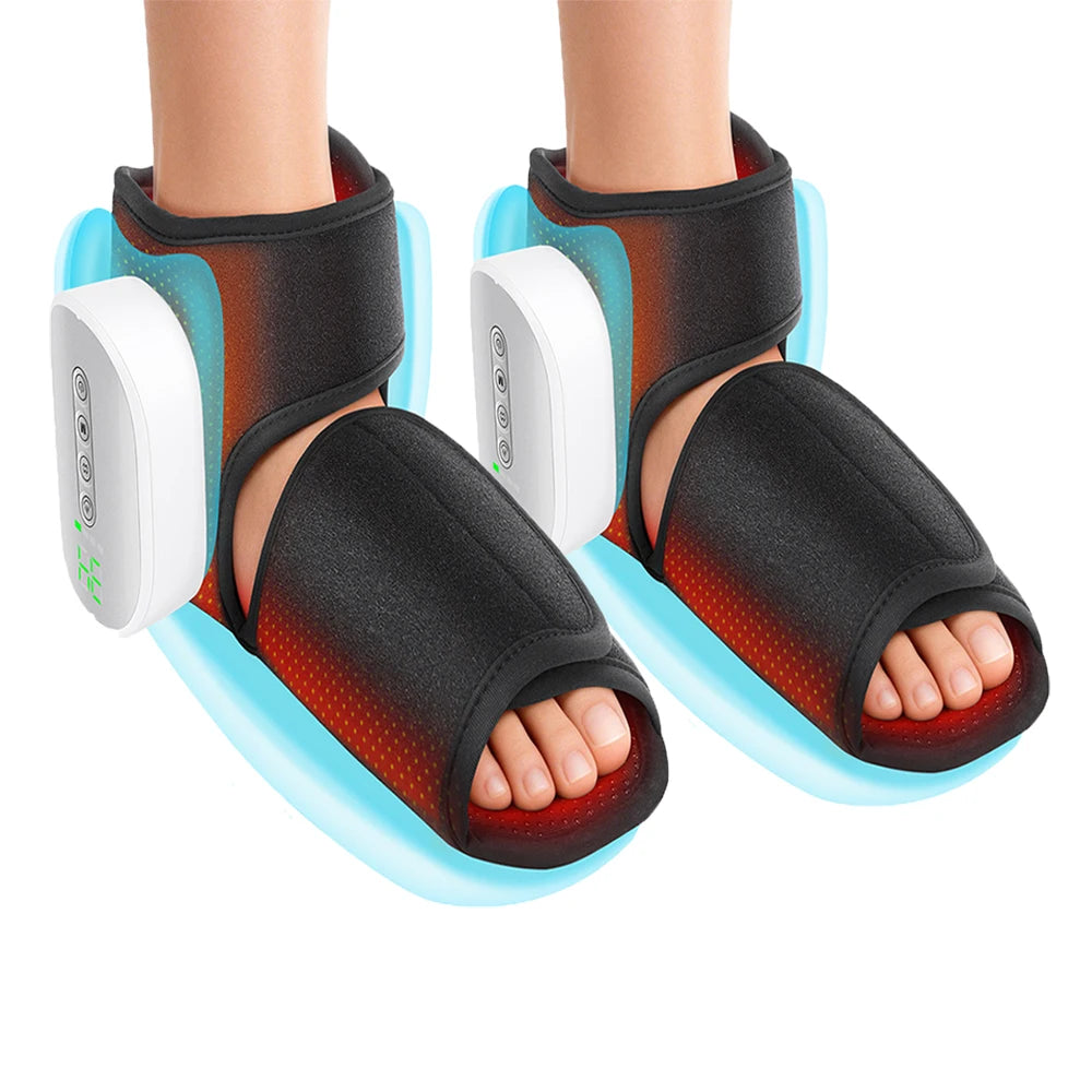 Wireless Air Pressure Foot Ankle Massager,Electric Heating Airbag Compression Ankle Massage,Plantar Fascia Foot Muscle Relax