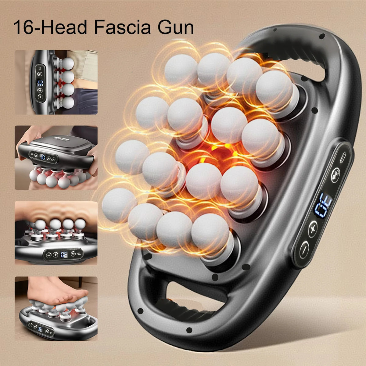 DeepRelief™ Massage Gun 💪✨ — 16 Heads, Powerful Vibration