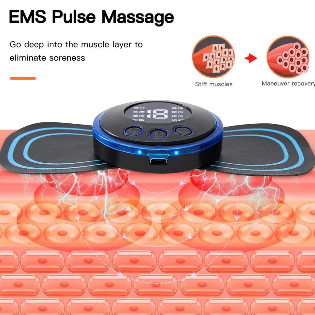 Mini Portable Rechargeable Muscle Massager for Neck Relief Back and Legs Ideal for Travel and Esport
